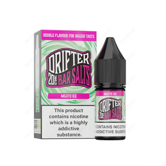 20mg Drifter Bar Salts 10ml (50VG/50PG) - Flavour: Mojito Ice