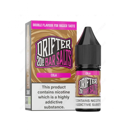 20mg Drifter Bar Salts 10ml (50VG/50PG) - Flavour: Cola