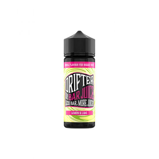 Drifter Bar Juice 100ml Shortfill 0mg (50VG/50PG) - Flavour: Lemon & Lime