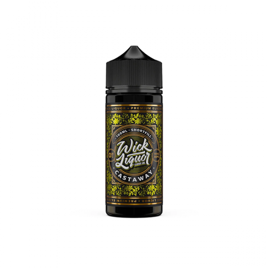 Wick Liquor 100ml Shortfill 0mg (70VG/30PG) - Flavour: Castaway