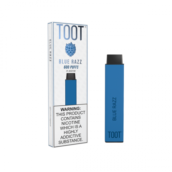 20mg TOOT Bar Disposable Vape Device 600 Puffs - Flavour: Blue Razz