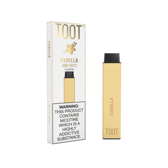 20mg TOOT Bar Disposable Vape Device 600 Puffs - Flavour: Vanilla