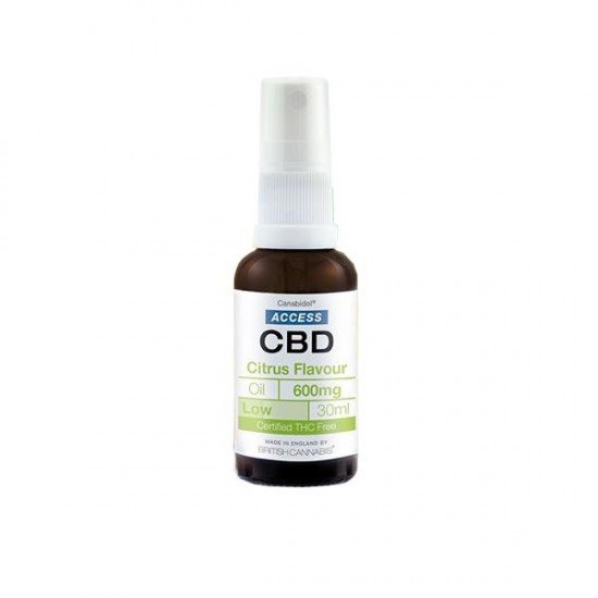 Access CBD 600mg CBD Broad Spectrum Oil Mixed 30ml - Flavour: Citrus