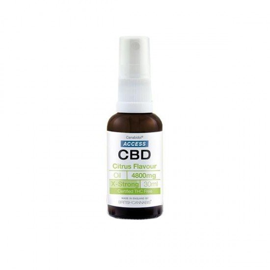 Access CBD 4800mg CBD Broad Spectrum Oil Mixed 30ml - Flavour: Citrus