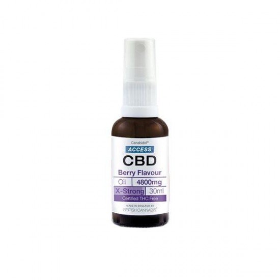 Access CBD 4800mg CBD Broad Spectrum Oil Mixed 30ml - Flavour: Berry