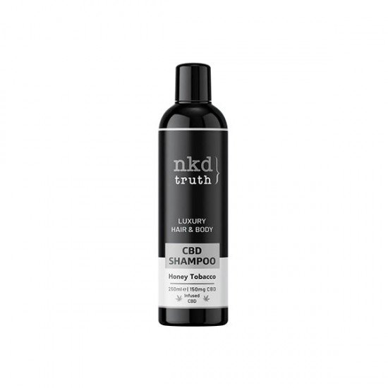 NKD 150mg CBD Hair and Body Shampoo 250ml - Aroma: Honey & Fresh Tobacco leaf