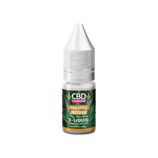 CBD Embrace 1000mg Full Spectrum CBD Vape Oil - 10ml - Flavour: Pineapple Express