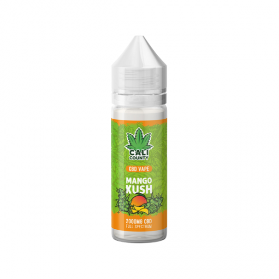 Cali County 2000mg Full Spectrum CBD E-liquid 50ml (60PG/40VG) - Flavour: Mango Kush