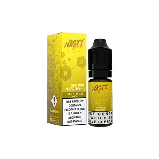 10mg Nasty Salts 10ml Nic Salts (50VG/50PG) - Flavour: Cushman