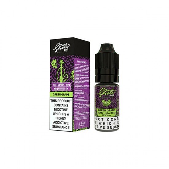 10mg Nasty Salts 10ml Nic Salts (50VG/50PG) - Flavour: Green Grape