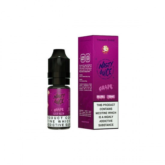 Nasty 50/50 6mg 10ml E-Liquids (50VG/50PG) - Flavour: Asap Grape