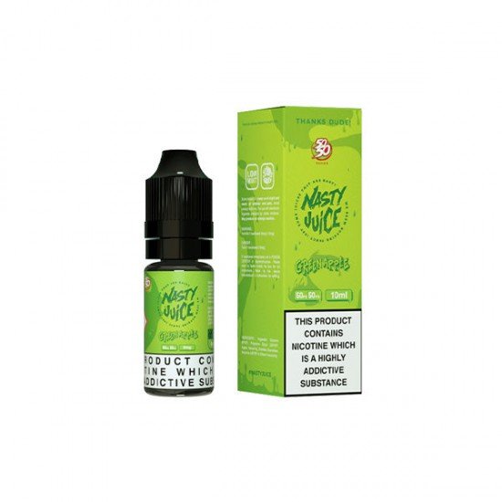 Nasty 50/50 6mg 10ml E-Liquids (50VG/50PG) - Flavour: Green Ape