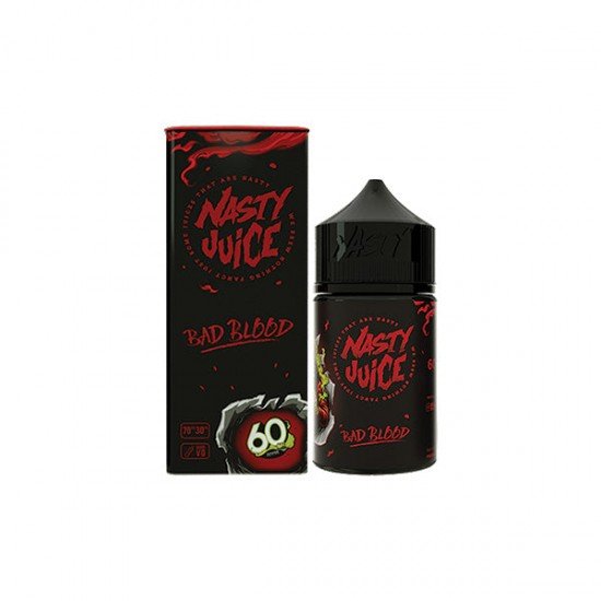 Nasty Juice 50ml Shortfill 0mg (70VG/30PG) - Flavour: Bad Blood