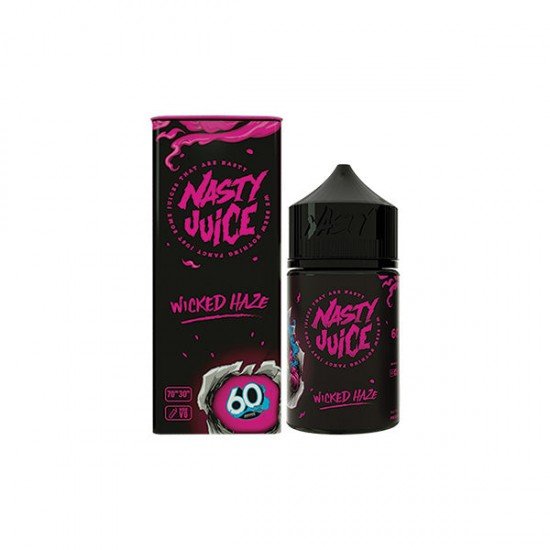 Nasty Juice 50ml Shortfill 0mg (70VG/30PG) - Flavour: Wicked Haze