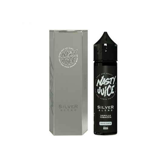 Tobacco By Nasty Juice 50ml Shortfill 0mg (70VG/30PG) - Flavour: Tobacco Silver