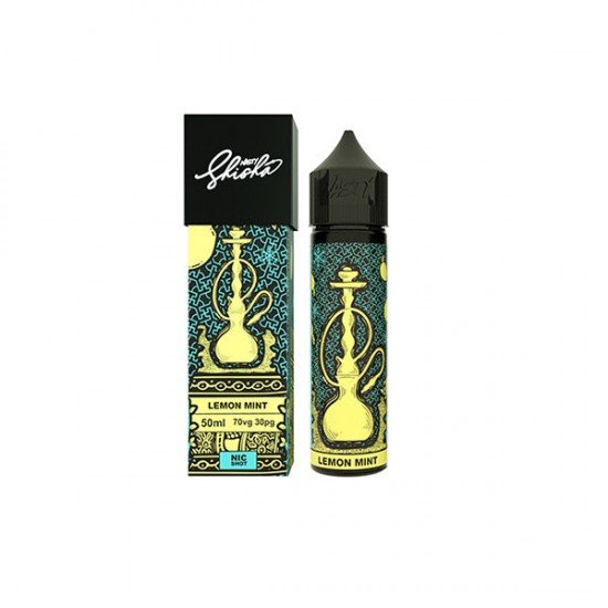 Shisha By Nasty Juice 50ml Shortfill 0mg (70VG/30PG) - Flavour: Lemon Mint