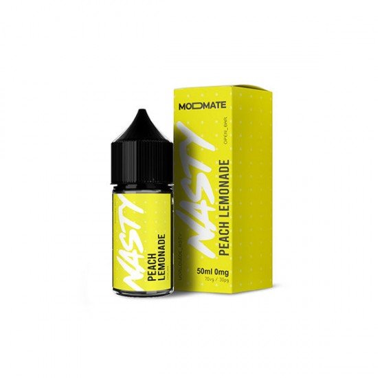 Mod Mate By Nasty Juice 50ml Shortfill 0mg (70VG/30PG) - Flavour: Peach Lemonade