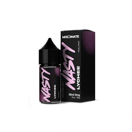 Mod Mate By Nasty Juice 50ml Shortfill 0mg (70VG/30PG) - Flavour: Lychee