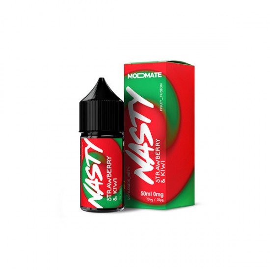 Mod Mate By Nasty Juice 50ml Shortfill 0mg (70VG/30PG) - Flavour: Strawberry & Kiwi