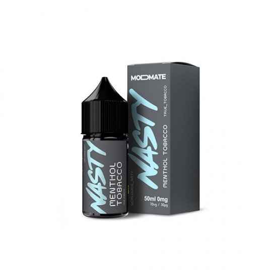 Mod Mate By Nasty Juice 50ml Shortfill 0mg (70VG/30PG) - Flavour: Menthol Tobacco