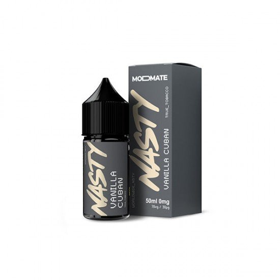 Mod Mate By Nasty Juice 50ml Shortfill 0mg (70VG/30PG) - Flavour: Vanilla Cuban