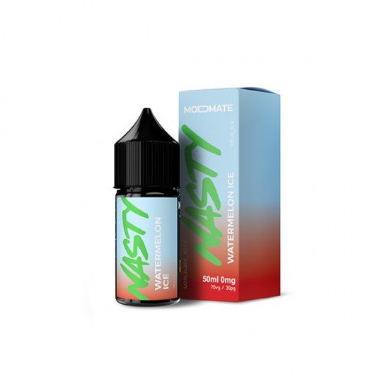 Mod Mate By Nasty Juice 50ml Shortfill 0mg (70VG/30PG) - Flavour: Watermelon Ice