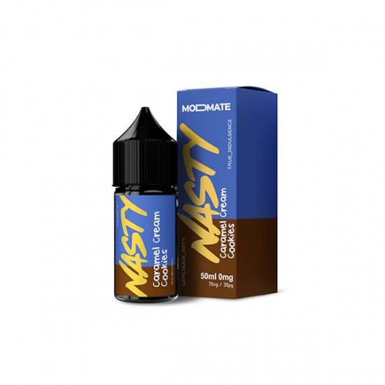 Mod Mate By Nasty Juice 50ml Shortfill 0mg (70VG/30PG) - Flavour: Caramel Cream Cookies