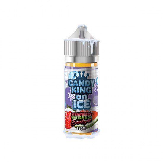 Candy King On Ice By Drip More 100ml Shortfill 0mg (70VG/30PG) - Flavour: Strawberry Watermelon Bubblegum on Ice