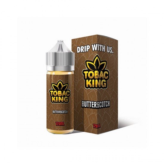 Tobac King By Drip More 100ml Shortfill 0mg (70VG/30PG) - Flavour: Butterscotch