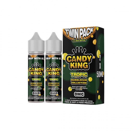 Candy King By Drip More 50ml Shortfill 0mg Twin Pack (70VG/30PG) - Flavour: Tropic