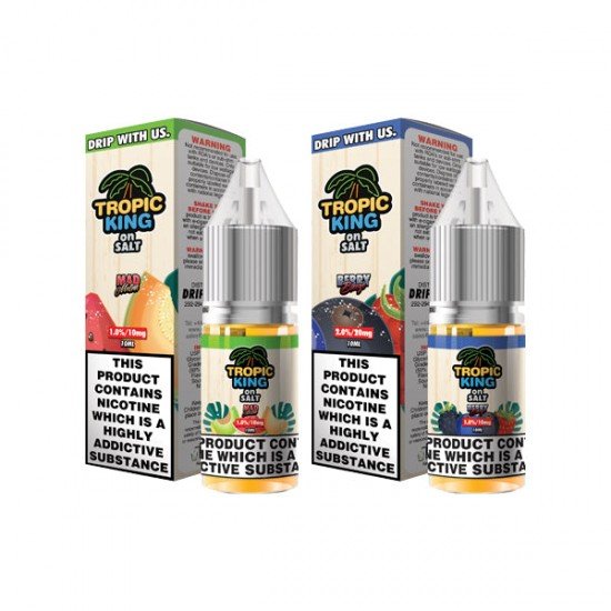 10mg Tropic King Salts By Drip More 10ml Nic Salts (50VG/50PG) - Flavour: Maui Mango