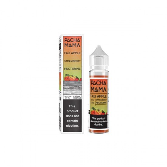 Pacha Mama By Charlies Chalk Dust 50ml Shortfill 0mg (70VG/30PG) - Flavour: Fuji Apple Strawberry Necatarine