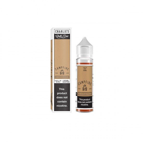 Charlies Chalk Dust 50ml Shortfill 0mg (70VG/30PG) - Flavour: Campfire