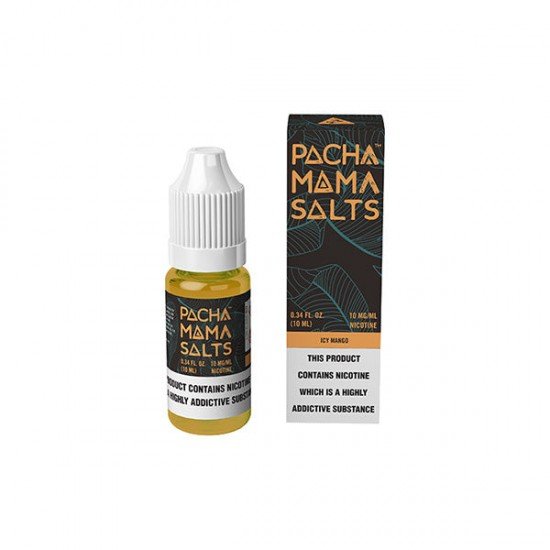 10mg Pacha Mama By Charlies Chalk Dust Salts 10ml Nic Salt (50VG/50PG) - Flavour: Icy Mango