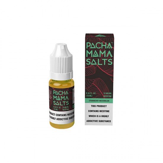 10mg Pacha Mama By Charlies Chalk Dust Salts 10ml Nic Salt (50VG/50PG) - Flavour: Strawberry Watermelon