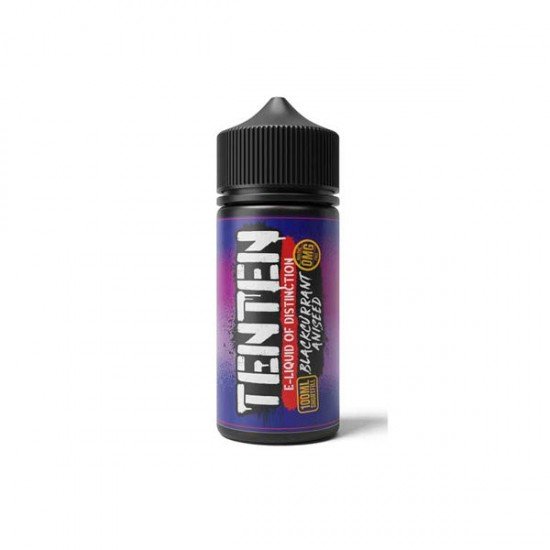 TenTen 100ml Shortfill 0mg (70VG/30PG) - Flavour: Blackcurrant Aniseed