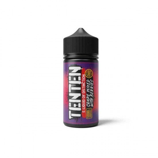 TenTen 100ml Shortfill 0mg (70VG/30PG) - Flavour: Grape Mixed With Berries