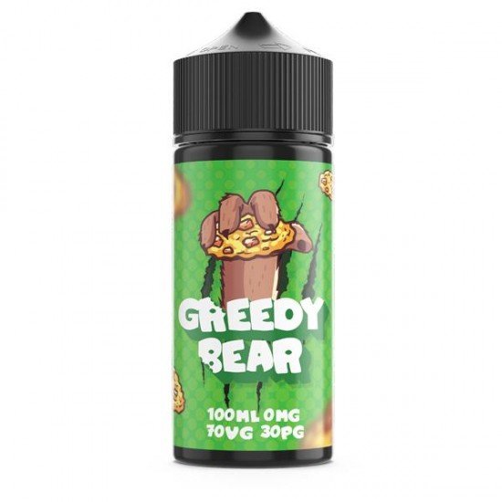 Greedy Bear 100ml Shortfill 0mg (70VG/30PG) - Flavour: Cookie Cravings