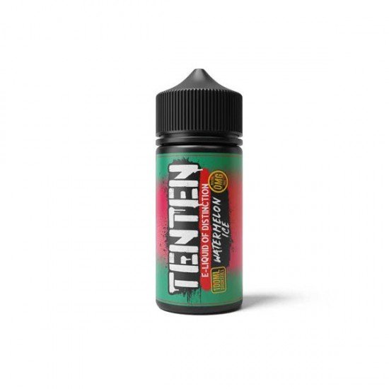 TenTen 100ml Shortfill 0mg (70VG/30PG) - Flavour: Watermelon Ice