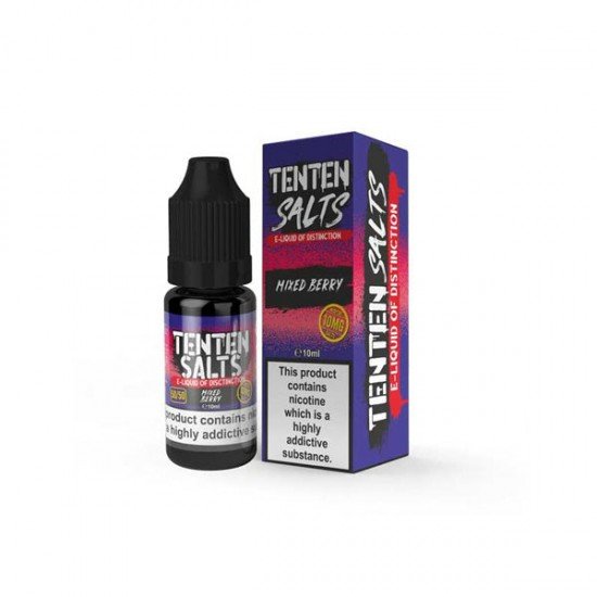 20mg TenTen 10ml Nic Salts (50VG/50PG) - Flavour: Mixed Berry