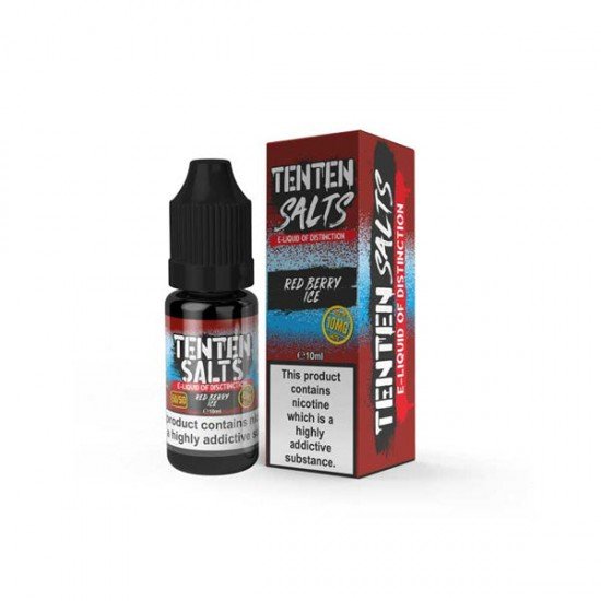 20mg TenTen 10ml Nic Salts (50VG/50PG) - Flavour: Red Berry Ice