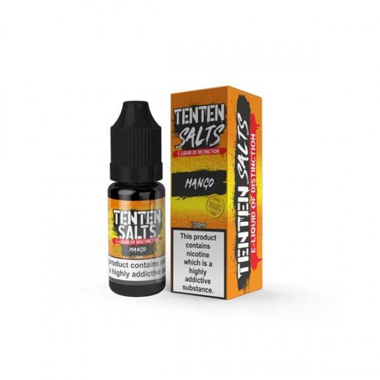 20mg TenTen 10ml Nic Salts (50VG/50PG) - Flavour: Mango