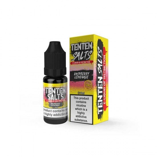 20mg TenTen 10ml Nic Salts (50VG/50PG) - Flavour: Raspberry Lemonade