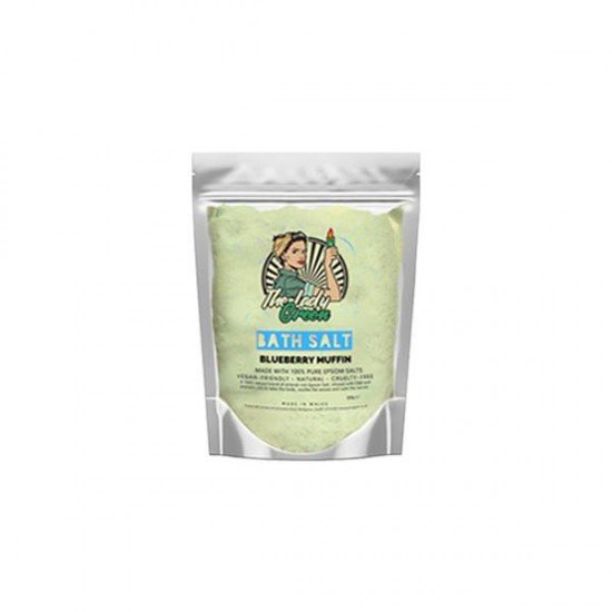 Lady Green 20mg CBD Blueberry Muffin Bath Salts - 150g