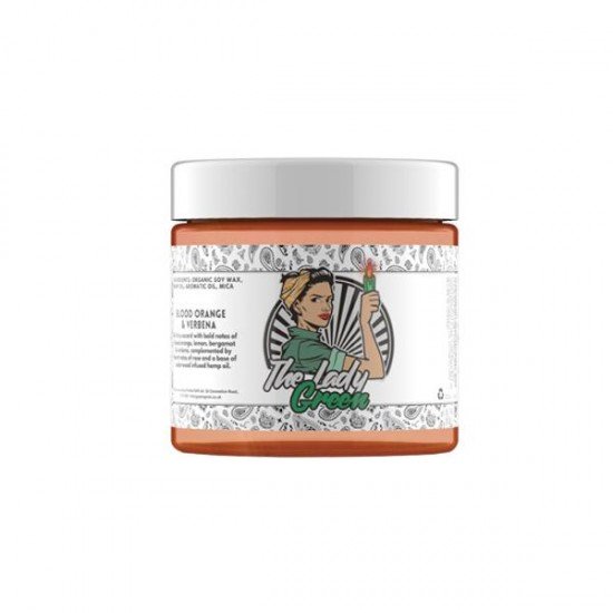 Lady Green Hemp Infused Candle - Aroma: Blood Orange & Verbena