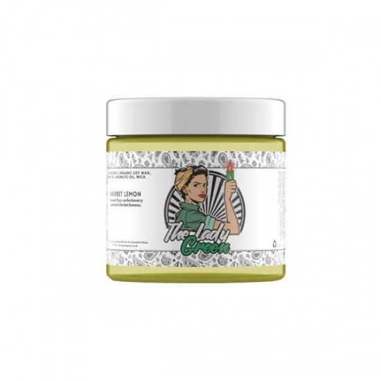 Lady Green Hemp Infused Candle - Aroma: Sherbet Lemon