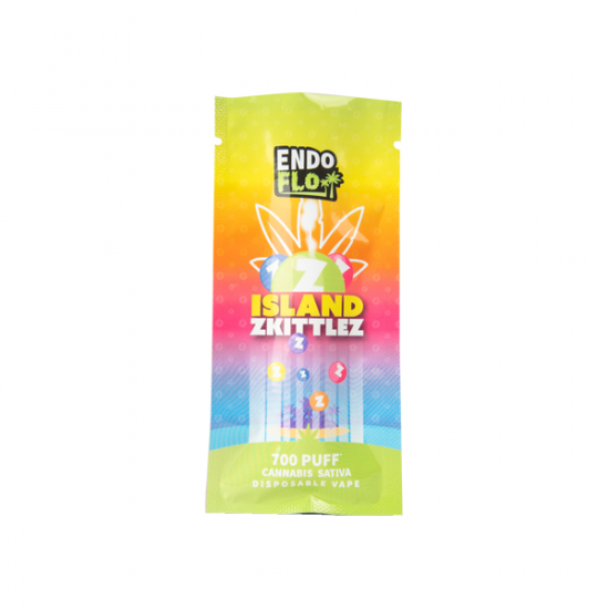 EndoFlo 500mg CBD Disposable Vape Device 700 Puffs - Flavour: Island Zkittlez