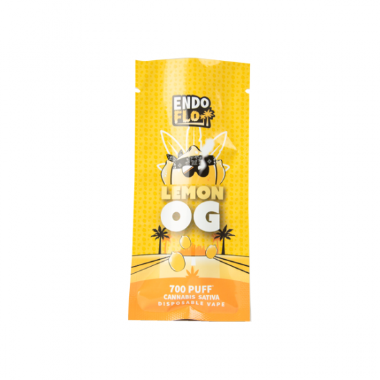 EndoFlo 500mg CBD Disposable Vape Device 700 Puffs - Flavour: Lemon OG