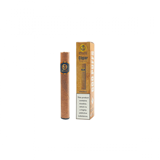 20mg XO Havana Disposable Cigar Vape - 600 Puffs - Flavour: Andres