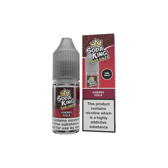 10mg Soda King Bar SALTS 10ml - (50VG/50PG) - Flavour: Cherry Cola